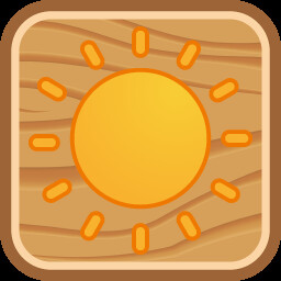 The heat of the summer icon