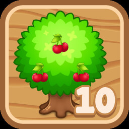 Rain of fruits icon