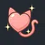 Playful heart icon