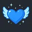 Caring heart icon