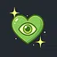 Observant heart icon