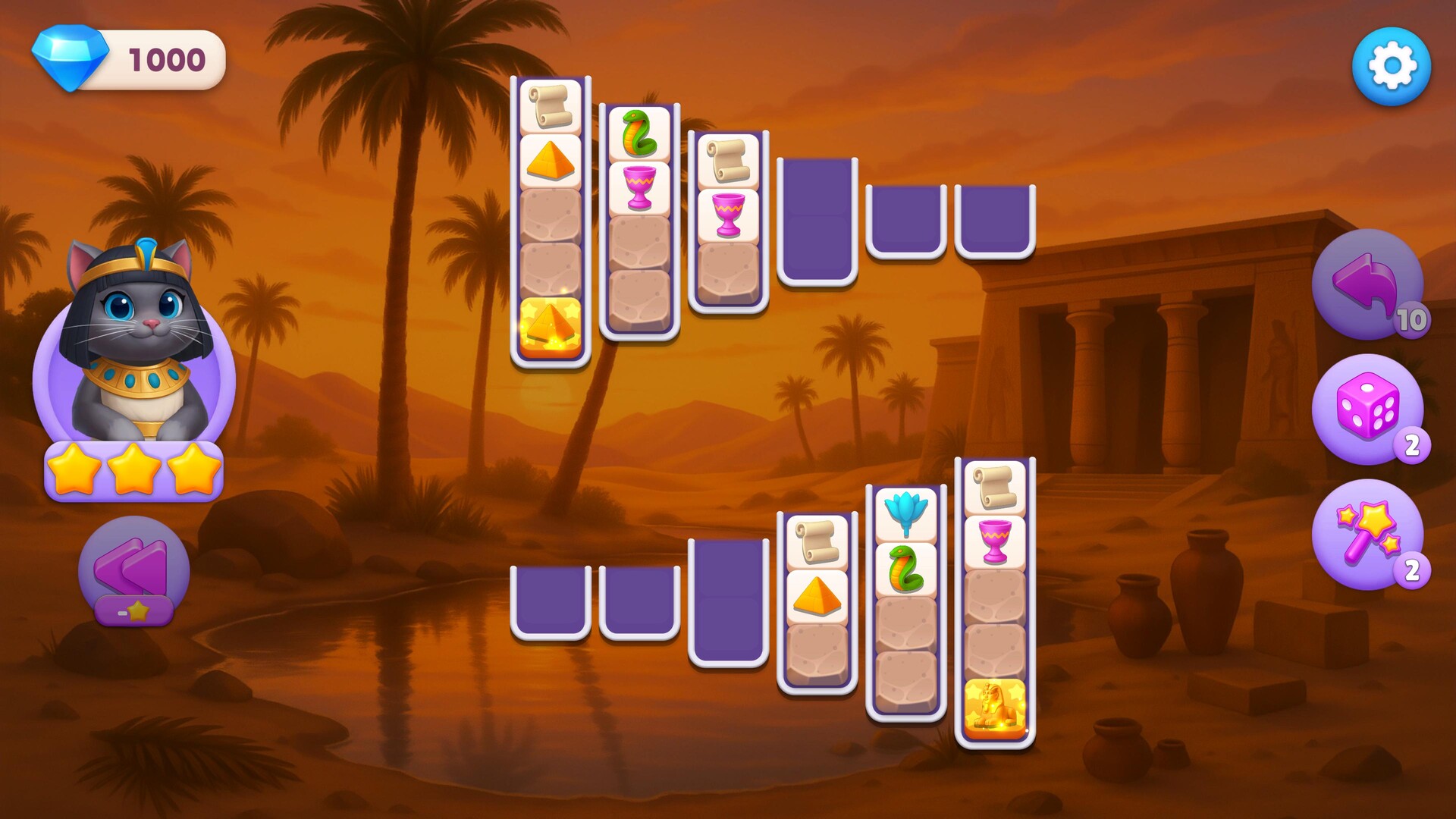 Sort Pawzzle: Paws of Pharaoh Screenshot 1