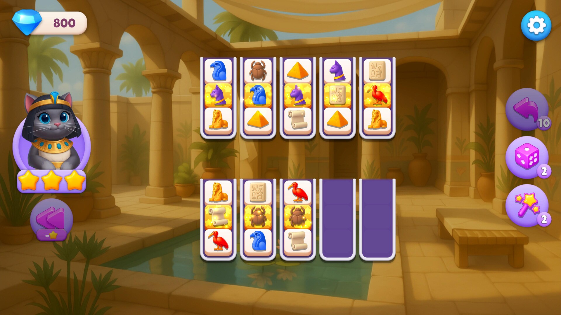 Sort Pawzzle: Paws of Pharaoh Screenshot 0