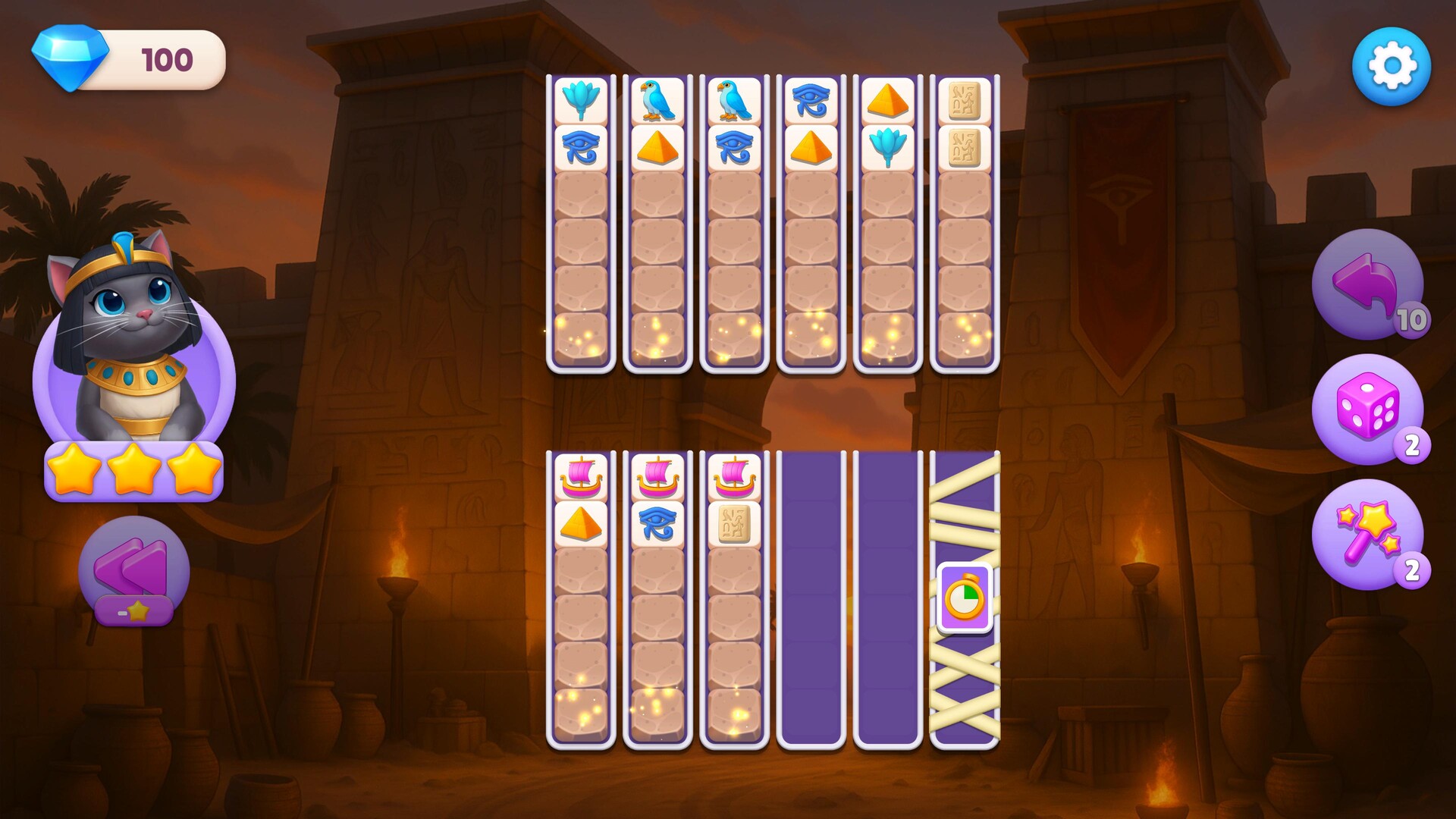 Sort Pawzzle: Paws of Pharaoh Screenshot 3