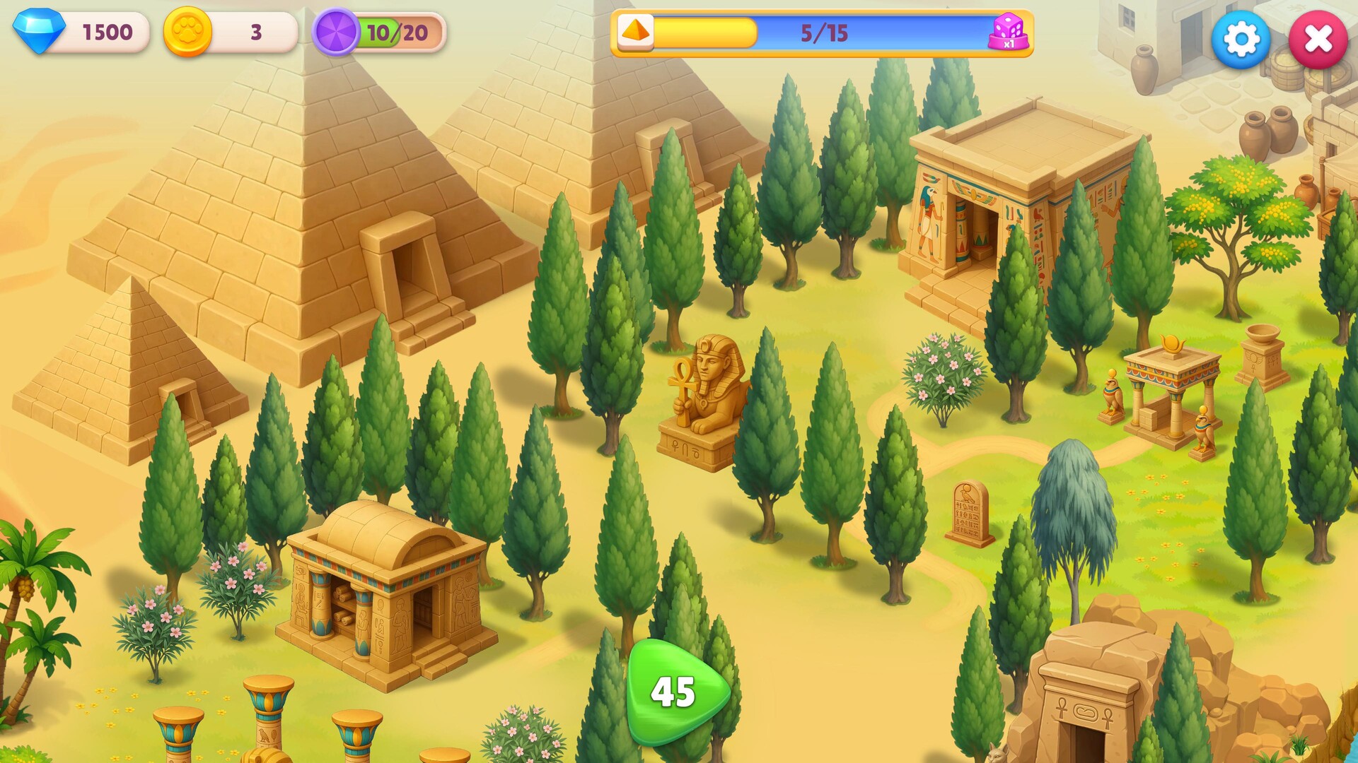 Sort Pawzzle: Paws of Pharaoh Screenshot 2