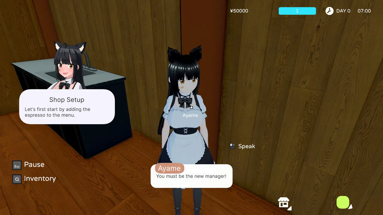 Kissaten Dream - Anime Coffee Shop Simulator! Screenshot 1