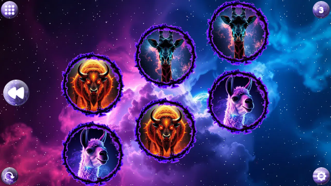 Space Memory: Artiodactyls Screenshot 1
