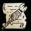 A brush without ink icon