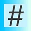 Iconic Hastag GOAT icon