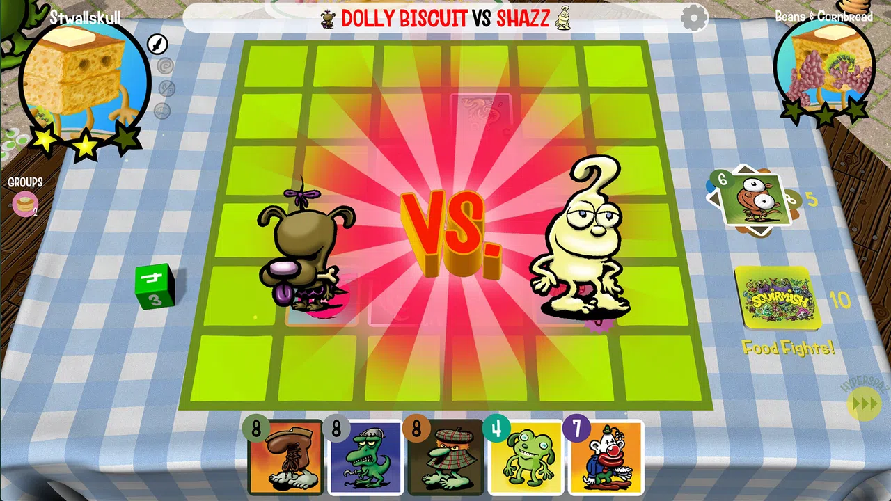 Squirmish: Biscuit Sisters vs. Gravy Brothers 24-Card Booster Set Screenshot 1