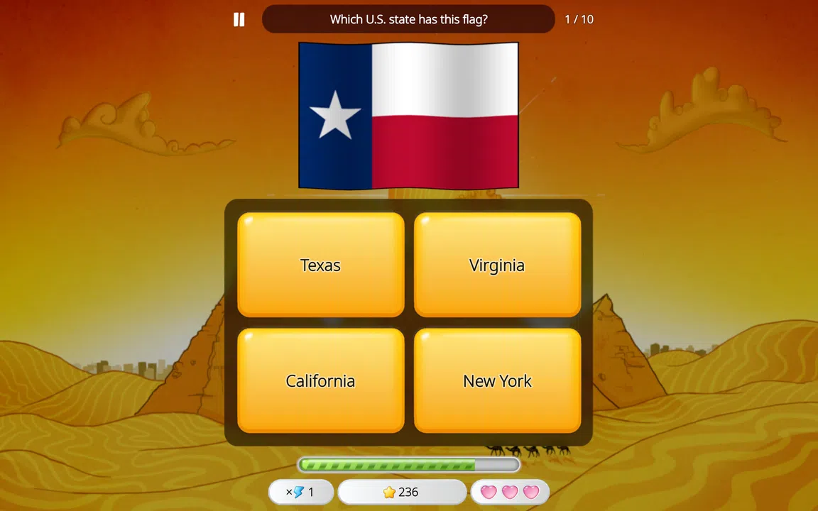 World Capitals Quizzer - Flags Screenshot 0