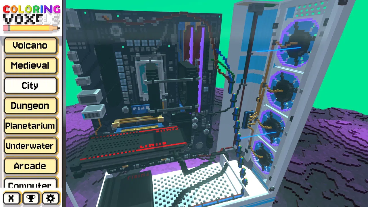 Coloring Voxels - Computer Pack Screenshot 4