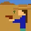 A modern gunslinger icon