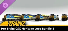 Trainz 2022 DLC - Pro Train: CSX Heritage Loco Bundle 3