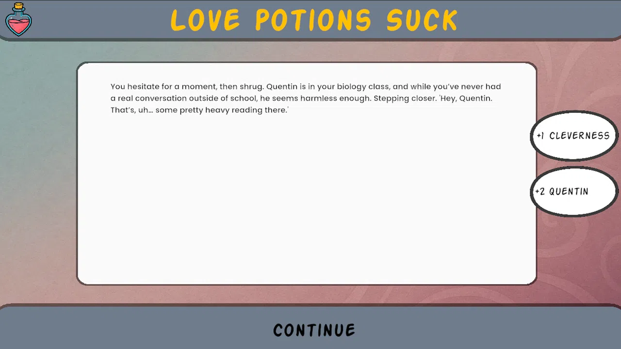 Love Potions Suck: A Text Romance Screenshot 3