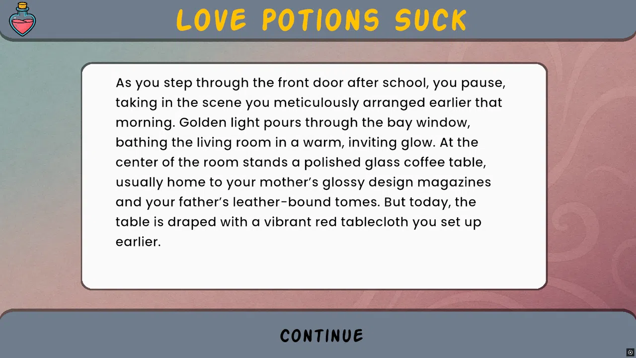 Love Potions Suck: A Text Romance Screenshot 0