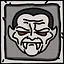 A scary mask icon