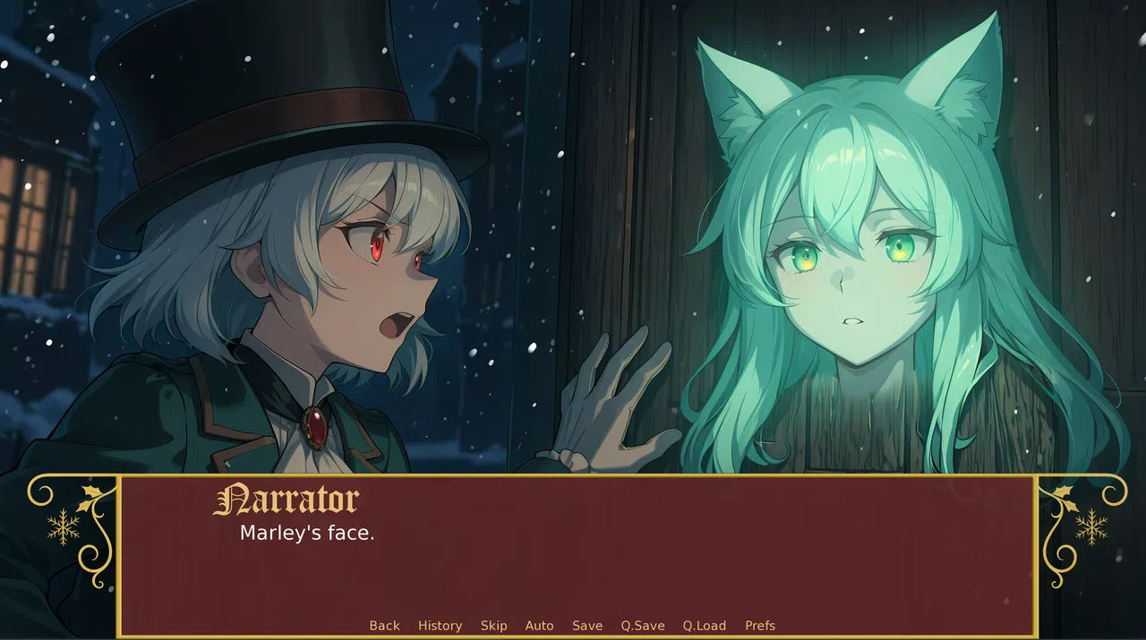 A Christmas Carol: But With Anime Girls Screenshot 0