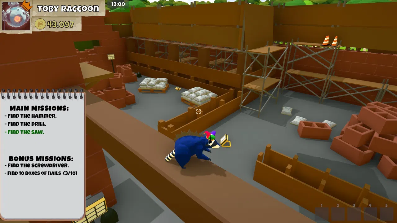 Jumbling Raccoons Demo Screenshot 0