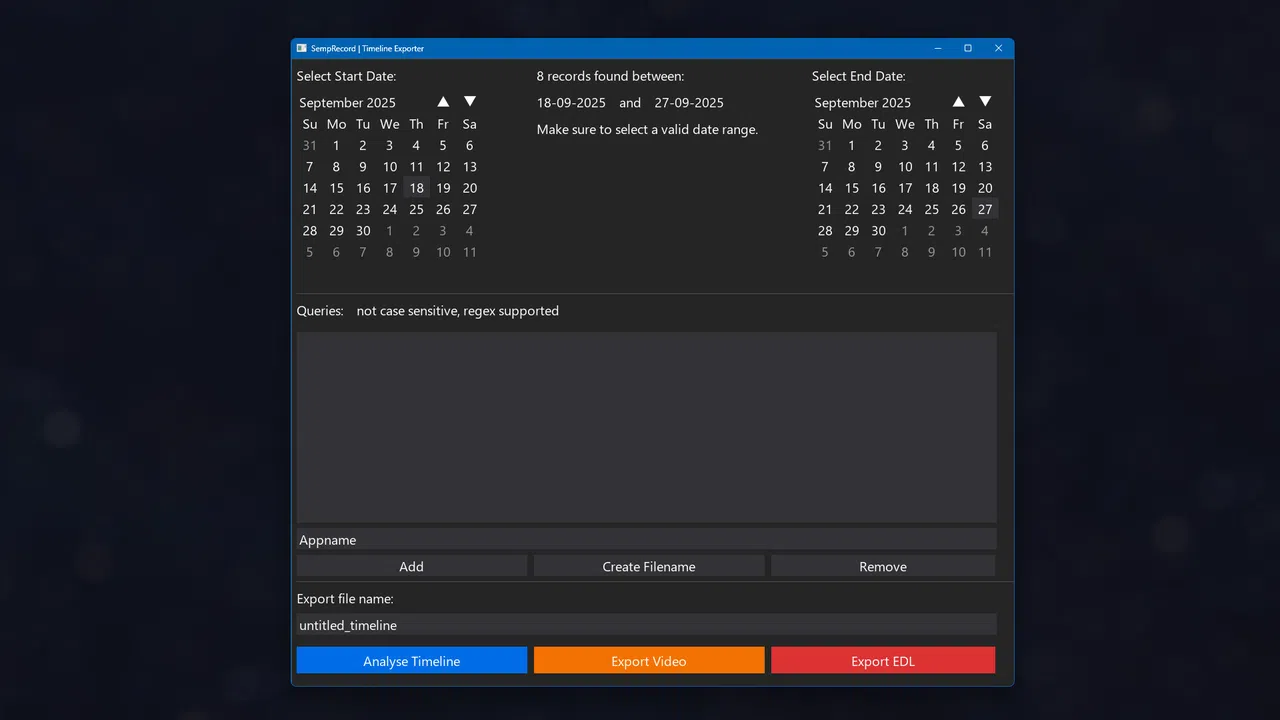 SempRecord Screenshot 0