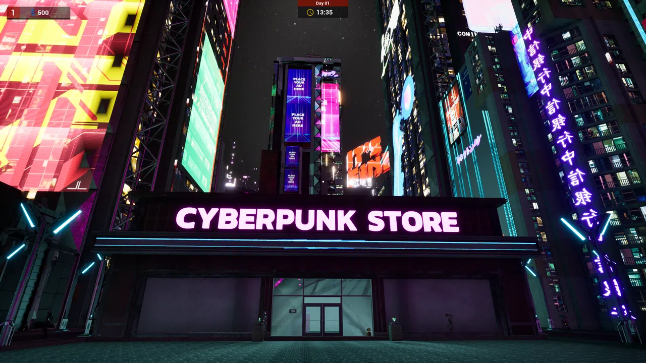 Cyberpunk Store Simulator Screenshot 0