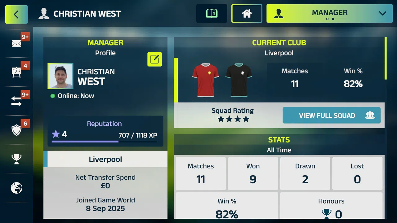Football Club Manager 26 LIVE Screenshot 2