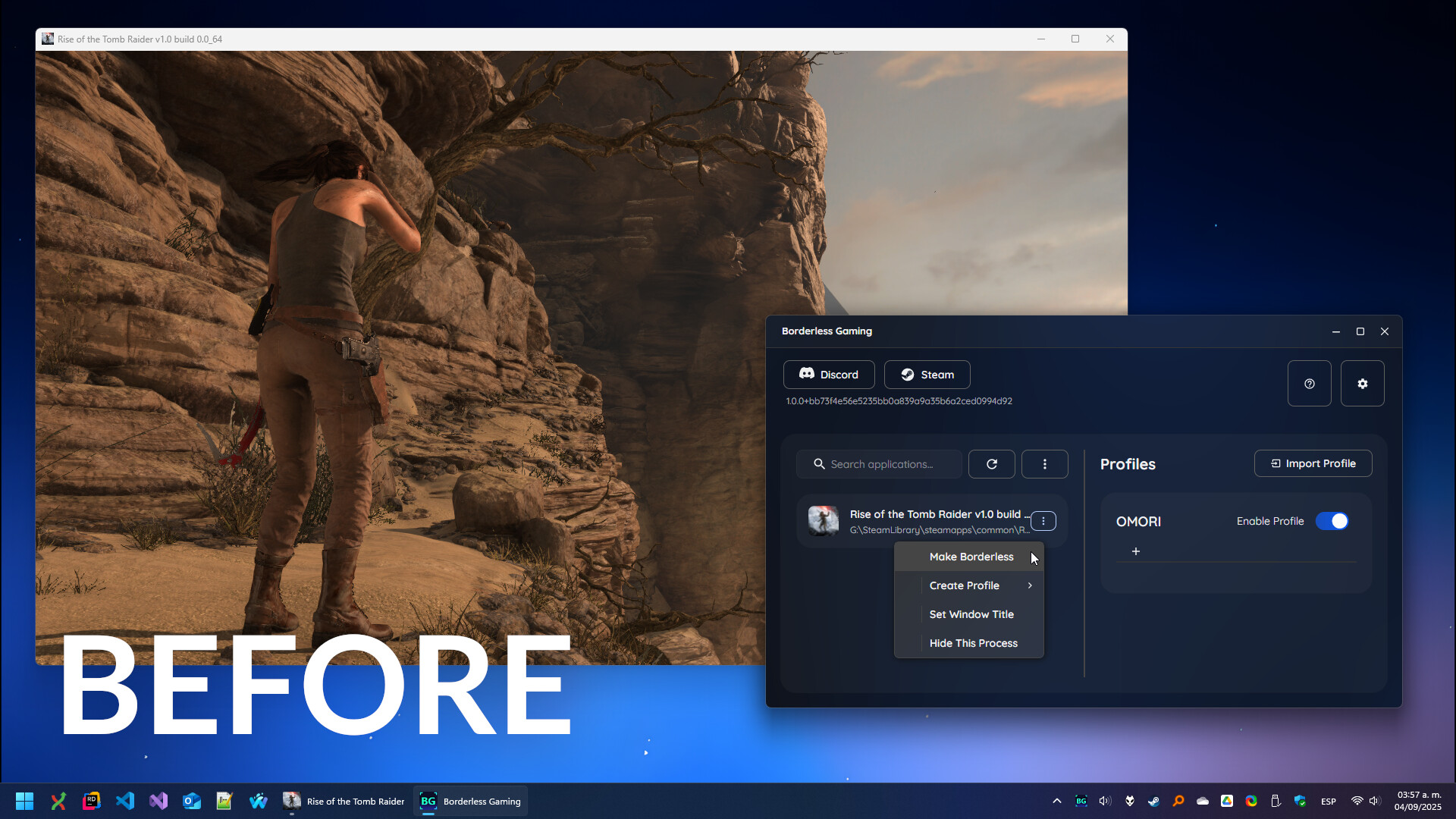 Borderless Gaming Screenshot 0