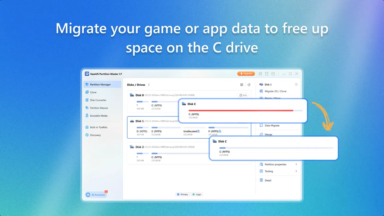 EaseUS Partition Master Screenshot 3
