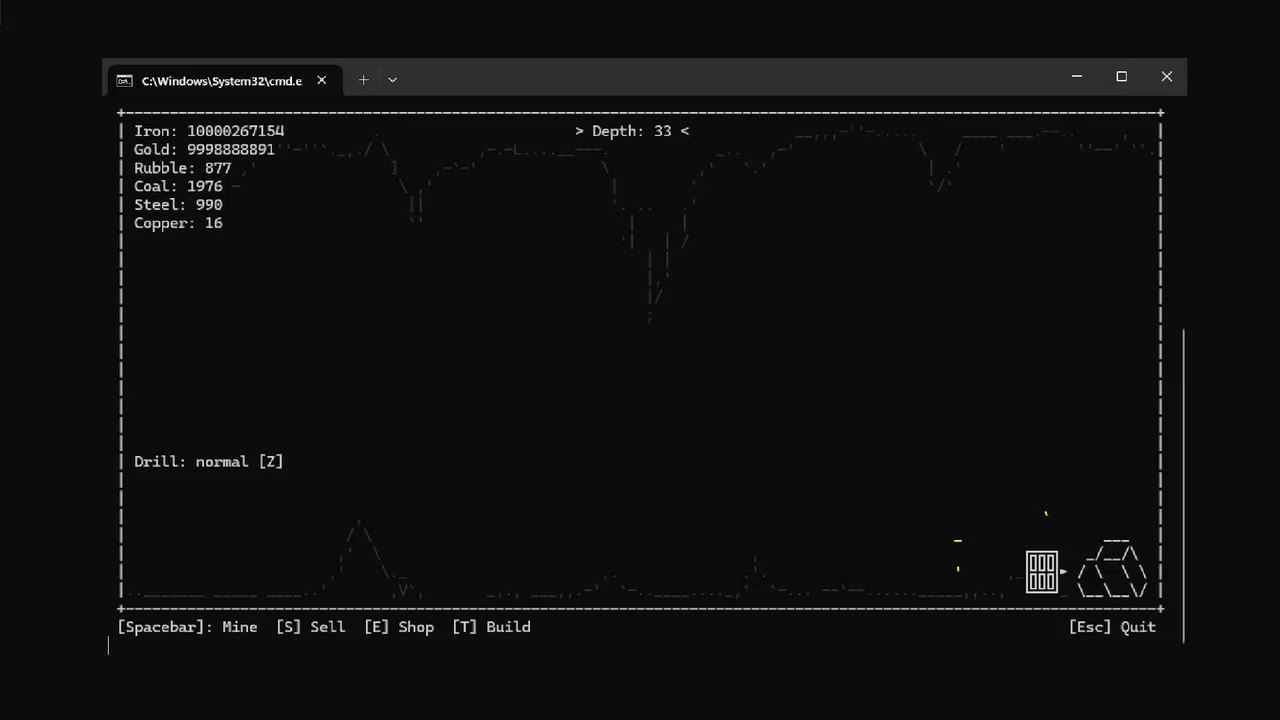 Terminal Descent Demo Screenshot 4