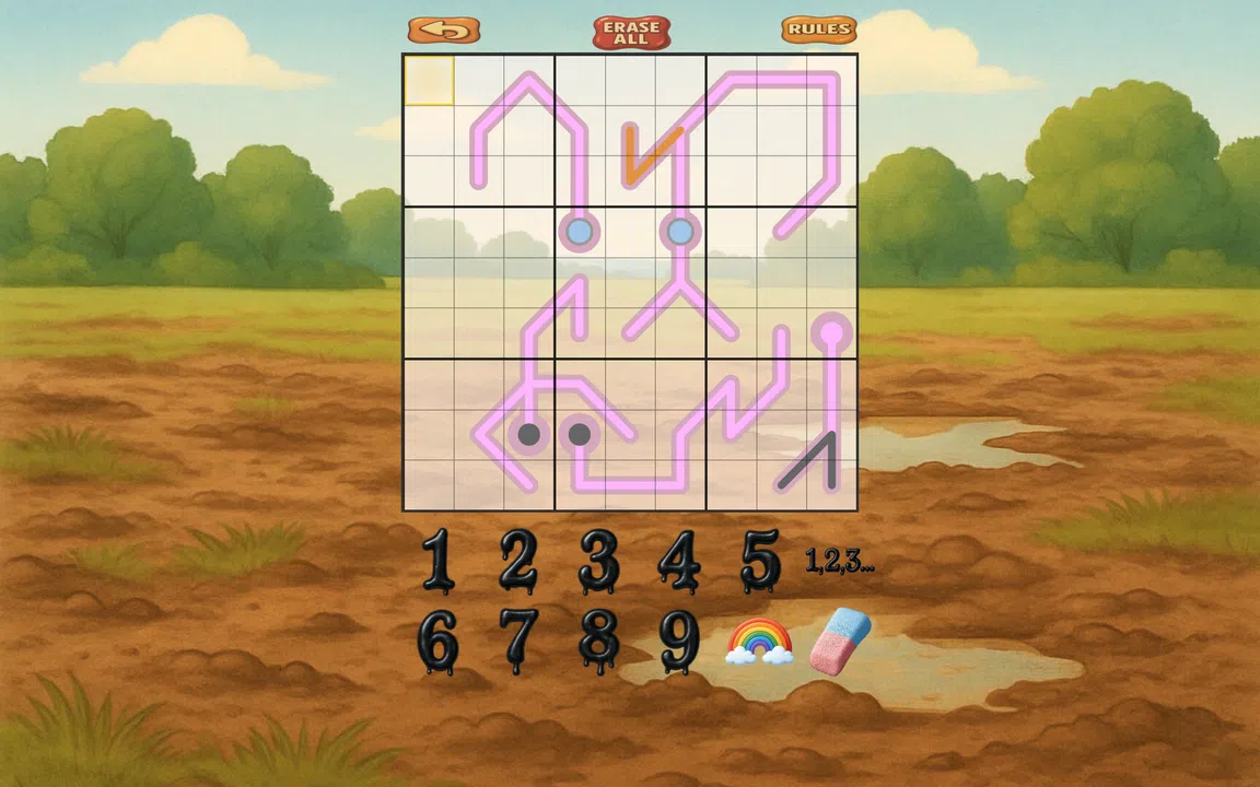 Mr Toffee's Slow-Thermo Sudoku Puzzles Screenshot 1