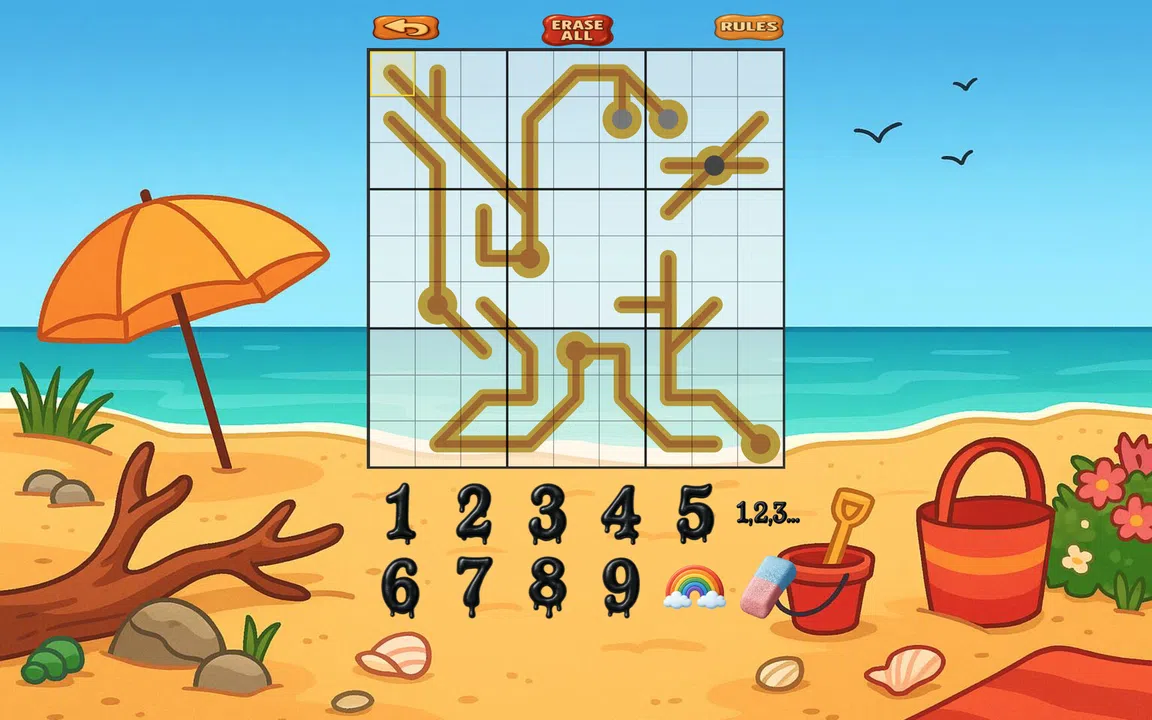 Mr Toffee's Slow-Thermo Sudoku Puzzles Screenshot 2