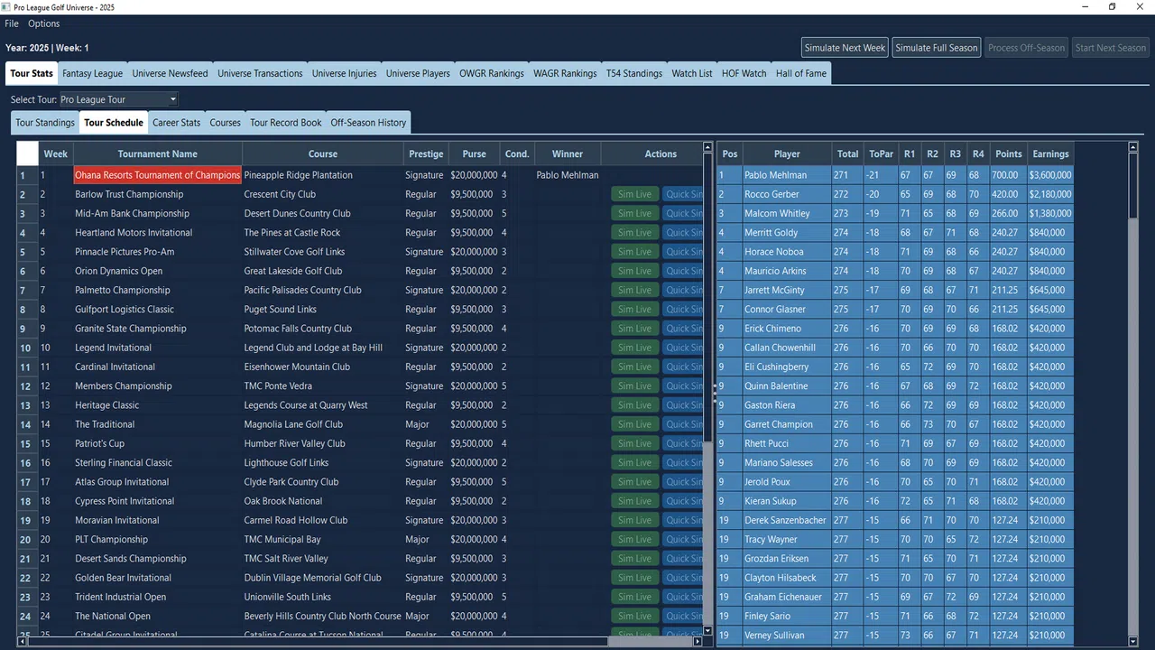 Pro League Golf Simulator Screenshot 4