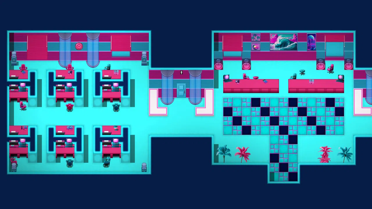 RPG Maker MV - KR Vaporwave Dreams Tileset Screenshot 0