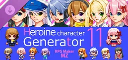 RPG Maker MZ - Heroine Character Generator 11 for MZ