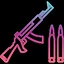 I like assault rifle icon