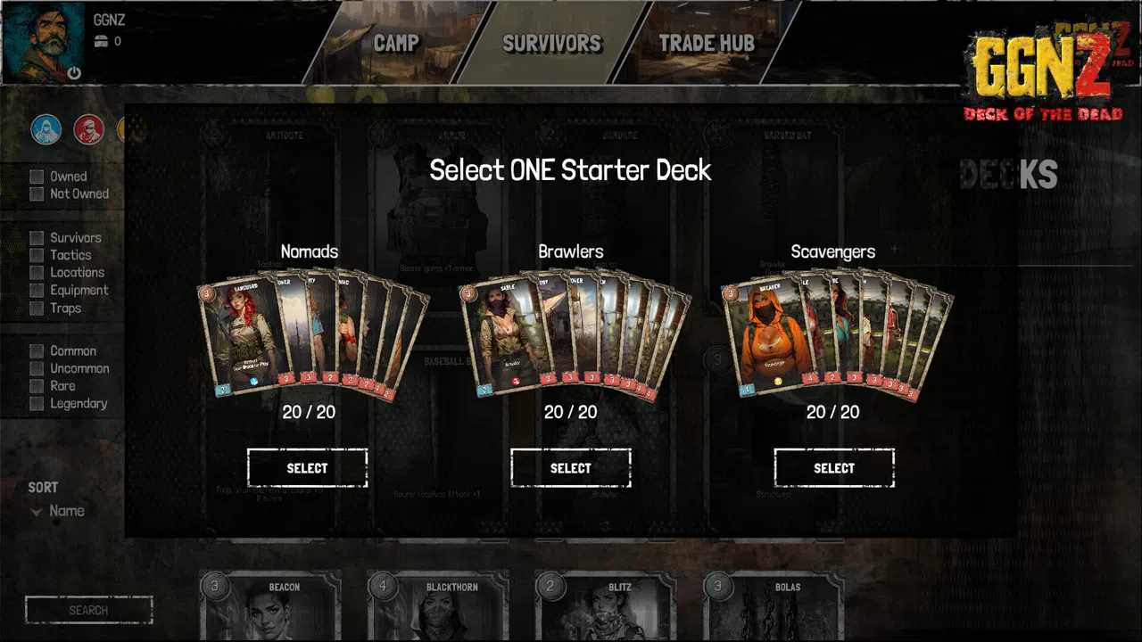 GGnZ: Deck of the Dead Screenshot 1