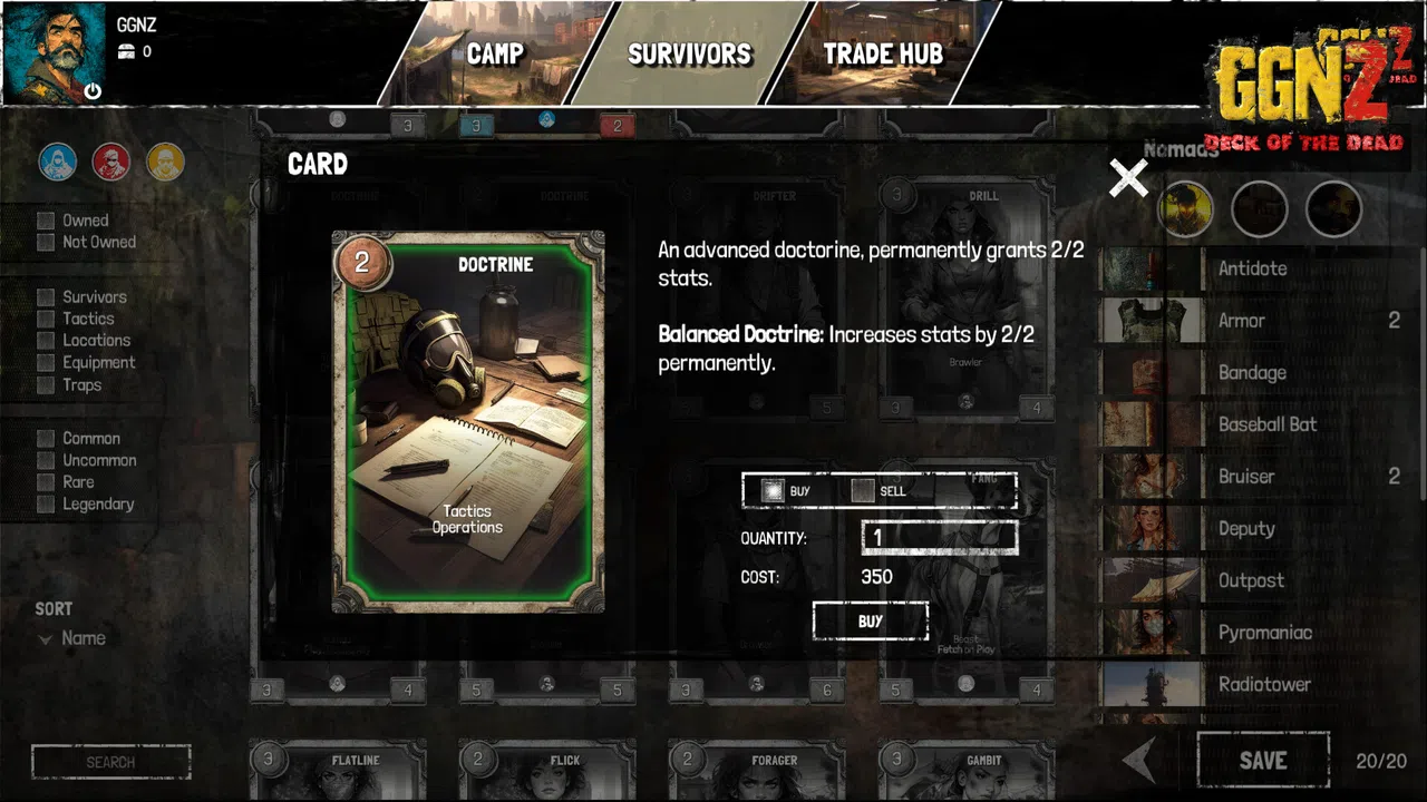 GGnZ: Deck of the Dead Screenshot 3