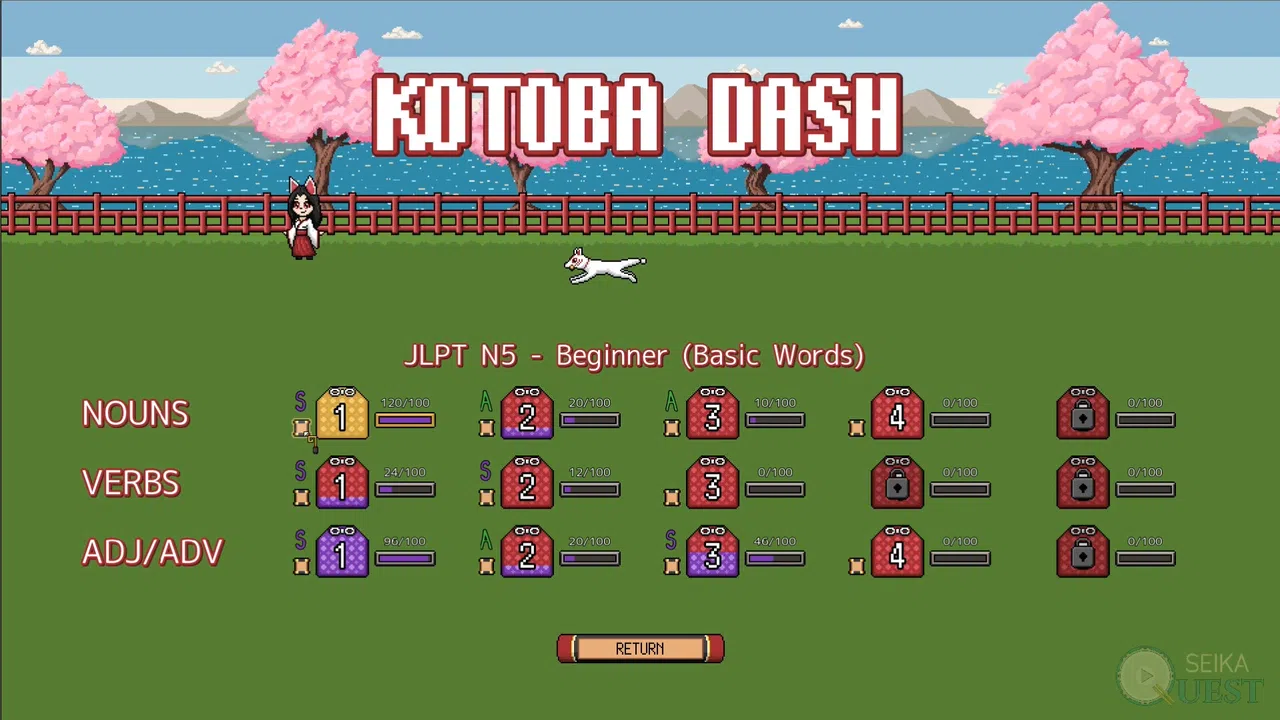 Kotoba Dash Demo Screenshot 2