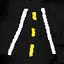 Take care on the road icon