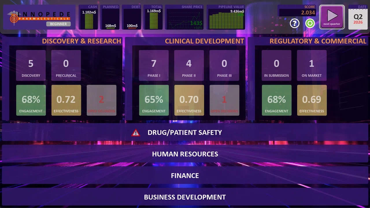 Pharma R&D Manager Screenshot 2
