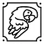 Footprints in the sand icon
