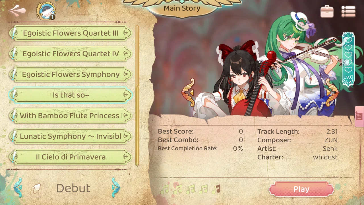 Concerto on White: Cajon Story - Touhou Project Music Pack Screenshot 1