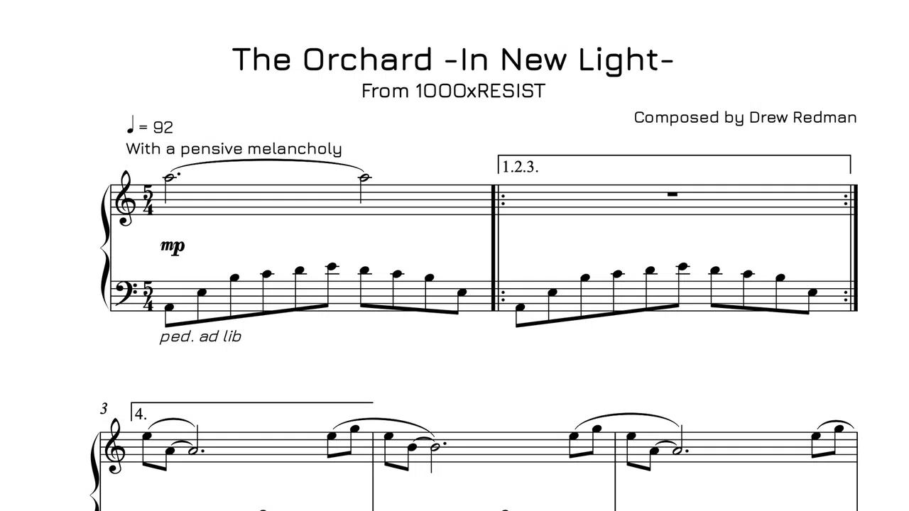 1000xRESIST - Piano Book Vol.3 Screenshot 0