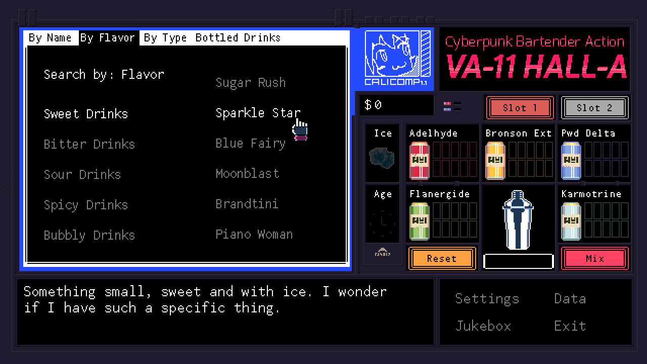 VA-11 Hall-A: Cyberpunk Bartender Action Screenshot 3