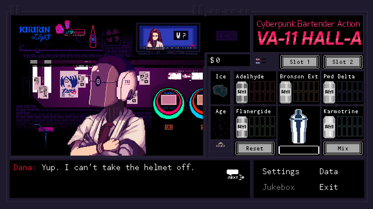 VA-11 Hall-A: Cyberpunk Bartender Action Screenshot 4