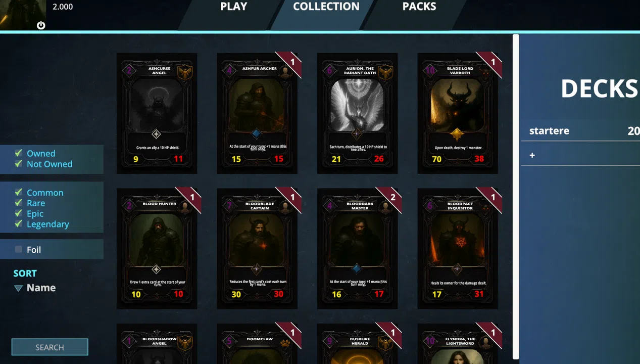 ShadowReign TCG Screenshot 1