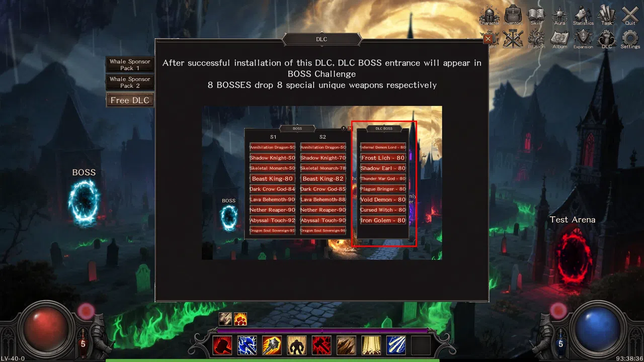 Idle Land of Exile - Free DLC 8 New Bosses Screenshot 1