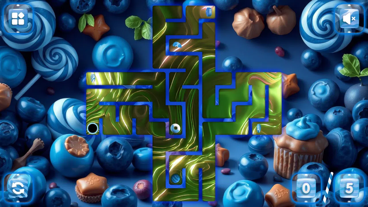 Sweetie Candy Maze: Blueberry Screenshot 0