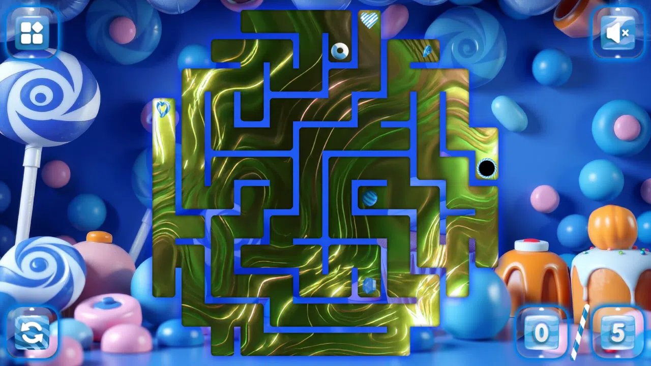 Sweetie Candy Maze: Blueberry Screenshot 2
