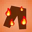 Pant on fire icon